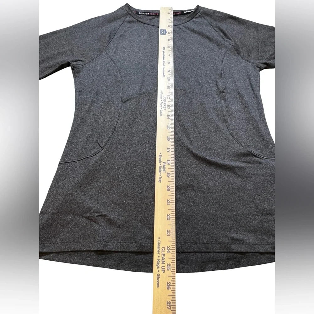 Spyder Active women’s Long Sleeve Performance‎ Top Black Heather size medium